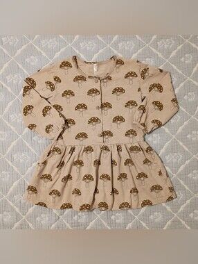 Rylee + Cru Mushroom Drop Waist Dress 4/5Y VGUC